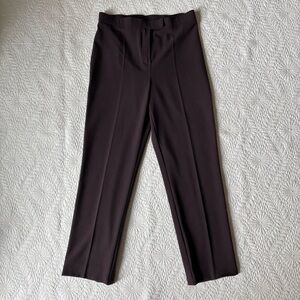 Vintage 90s Plum Straight Leg Pleated Trousers 6